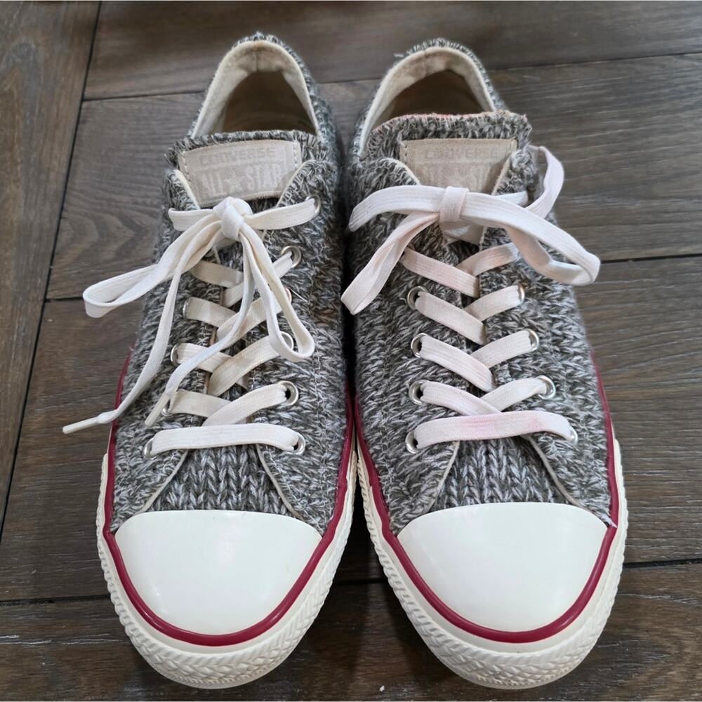 Converse Chuck Taylor All Star Heathered Knit Low Top Sneaker, Women's Size 10 - Picture 3 of 9